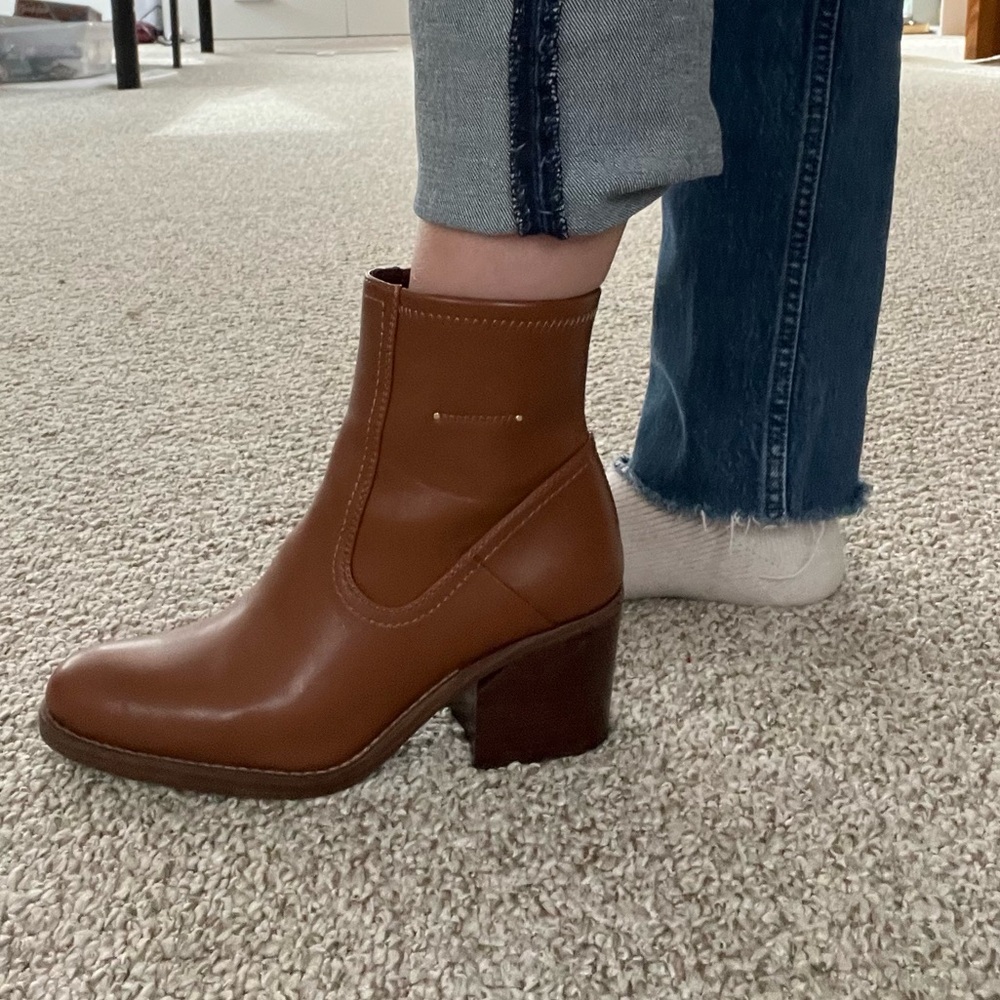 Franco Sarto Leather Ankle Boots - Picture 6 of 6